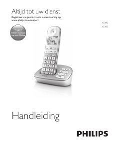 Handleiding Philips XL4951S Draadloze telefoon
