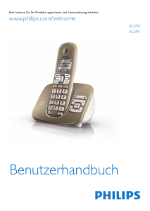 Bedienungsanleitung Philips XL5901C Schnurlose telefon