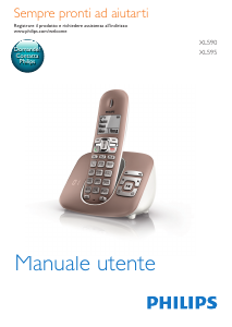 Manuale Philips XL5950C Telefono senza fili