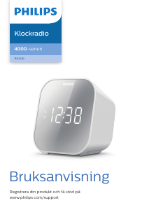 Bruksanvisning Philips TAR4406 Klockradio