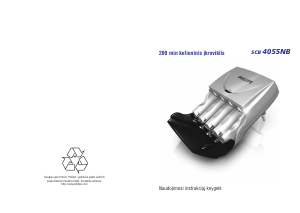 Vadovas Philips SCB4055NB Akumuliatoriaus įkroviklis