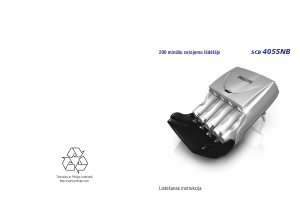 Rokasgrāmata Philips SCB4055NB Akumulatora lādētājs