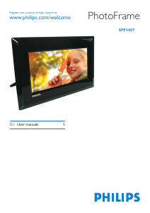 Manual Philips SPF1007 Digital Photo Frame