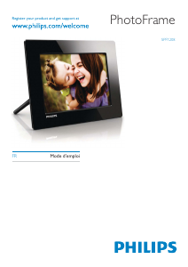 Mode d’emploi Philips SPF1208 Cadre photo numérique