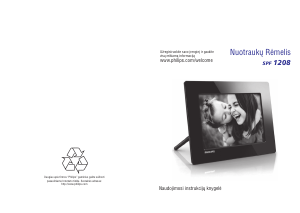 Vadovas Philips SPF1208 Skaitmeninis nuotraukų rėmelis