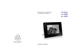 Rokasgrāmata Philips SPF1327 Digitālais fotorāmis