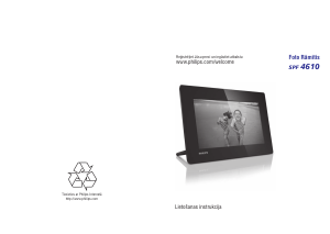 Rokasgrāmata Philips SPF4610 Digitālais fotorāmis
