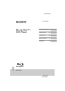 Manual de uso Sony BDP-S6700 Reproductor de blu-ray