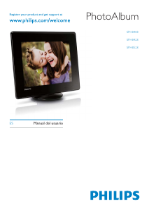 Manual de uso Philips SPH8528 Marco digital