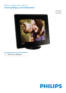 Manual Philips SPH8628 Moldura digital