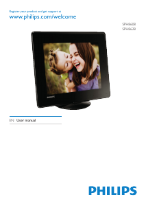 Manual Philips SPH8628 Digital Photo Frame