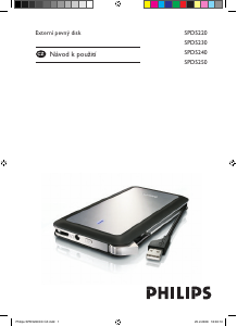 Manuál Philips SPD5230CC Jednotka pevného disku