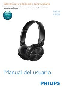 Manual de uso Philips SHB3060 Auriculares