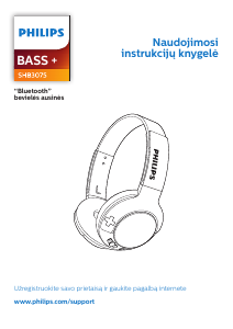 Vadovas Philips SHB3075WT Ausinės
