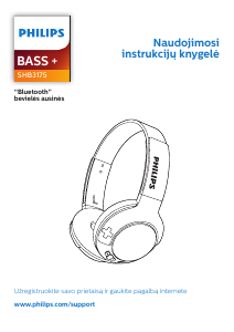 Vadovas Philips SHB3175WT Ausinės