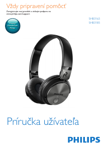 Návod Philips SHB3185 Slúchadlá