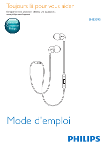 Mode d’emploi Philips SHB3595BK Casque
