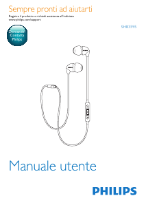 Manuale Philips SHB3595BK Cuffie