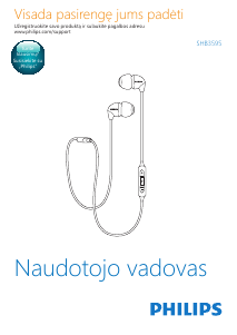 Vadovas Philips SHB3595BK Ausinės
