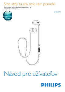 Návod Philips SHB3595BK Slúchadlá