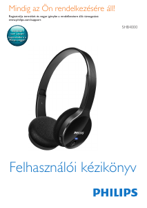 Használati útmutató Philips SHB4000 Fejhallgató