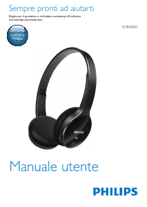 Manuale Philips SHB4000 Cuffie