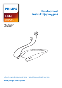 Vadovas Philips SHB4205WT Ausinės