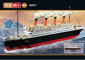 说明书 快乐小鲁班 set M38-B0577 Titanic泰坦尼克号