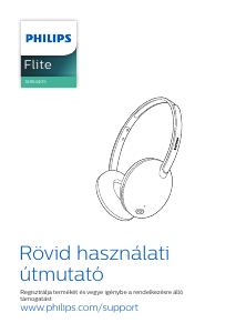 Használati útmutató Philips SHB4405BK Flite Fejhallgató