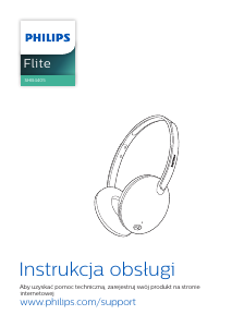Instrukcja Philips SHB4405BK Flite Słuchawki