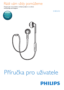 Manuál Philips SHB5250 Sluchátka