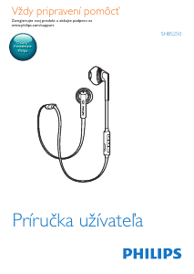 Návod Philips SHB5250BK Slúchadlá