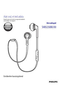 Kasutusjuhend Philips SHB5250BK Kõrvaklapp
