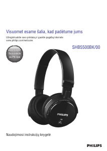 Vadovas Philips SHB5500 Ausinės