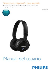 Manual de uso Philips SHB5500 Auriculares