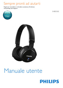 Manuale Philips SHB5500 Cuffie