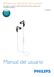 Manual de uso Philips SHB5800 Auriculares