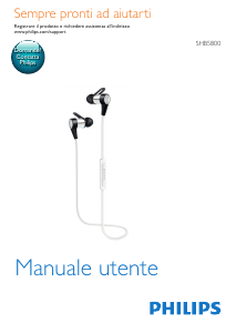 Manuale Philips SHB5800 Cuffie
