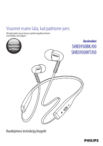 Vadovas Philips SHB5950WT Ausinės
