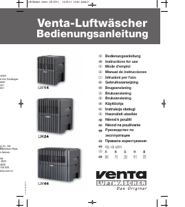 Handleiding Venta LW14 Luchtbevochtiger