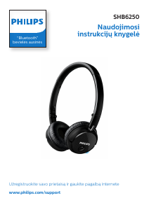 Vadovas Philips SHB6250 Ausinės