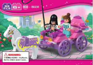 Manual de uso Sluban set M38-B0239 Girls Dream Carro de la princesa