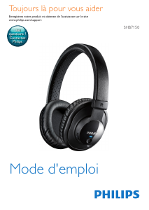 Mode d’emploi Philips SHB7150FB Casque