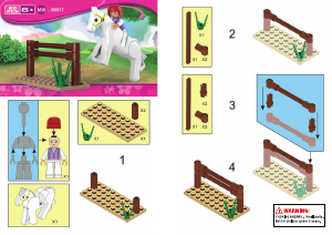Manual de uso Sluban set M38-B0517 Girls Dream Caballo de salto