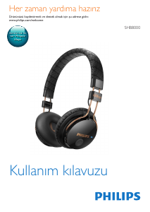 Kullanım kılavuzu Philips SHB8000BK Kulaklık