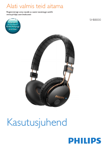 Kasutusjuhend Philips SHB8000BK Kõrvaklapp