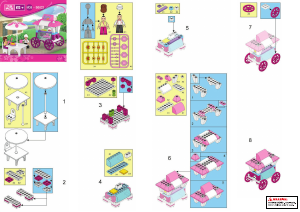 Manual de uso Sluban set M38-B0522 Girls Dream Puesto de comida