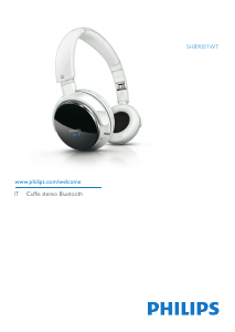 Manuale Philips SHB9001WT Cuffie
