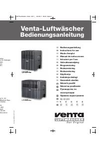 Bruksanvisning Venta LW24 Plus Luftfuktare