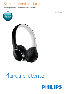 Manuale Philips SHB9150BK Cuffie